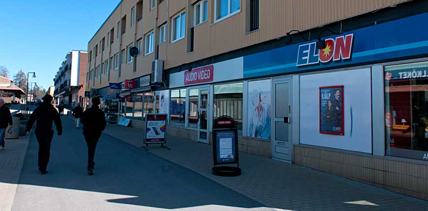 Vy över Hofors centrum