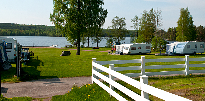 Husvagnar vid Edskens Camping