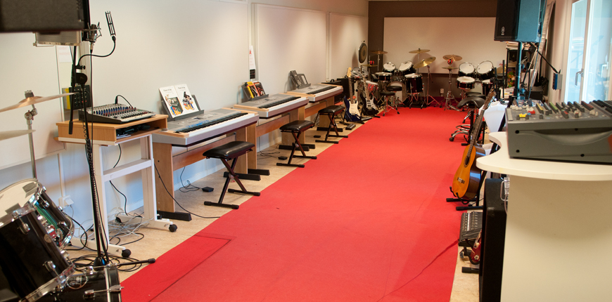 Inspelningsstudio på Entré Ungdom